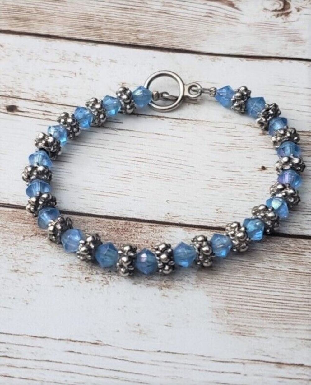 Vintage Bracelet - Blue & Grey